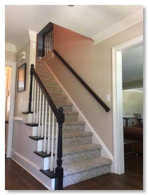 Stair remodeling before picture